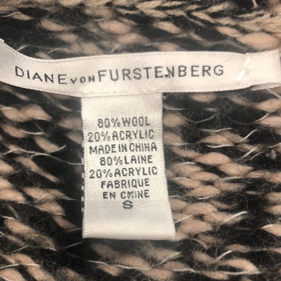 Diane Von Furstenberg wrap cardigan sweater - Picture 3 of 5